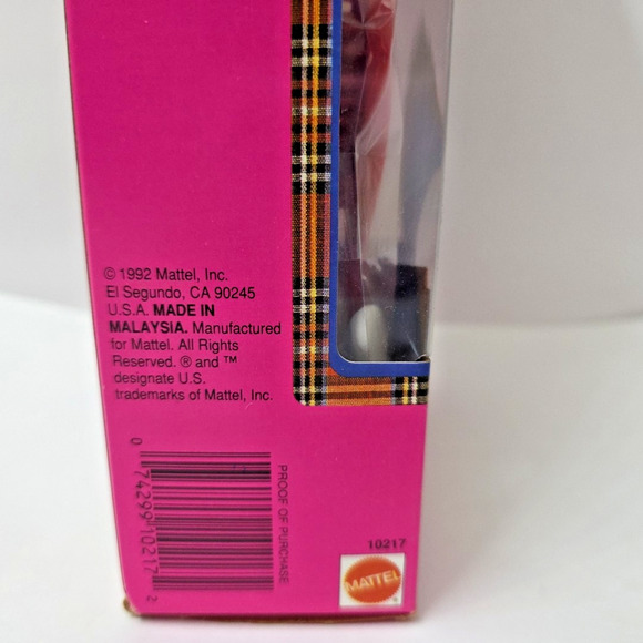 Vintage Barbie Back To School Doll 1992 Mattel New In Box Mint - Picture 5 of 6